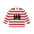 Red Stripe Stripe Polo Shirt