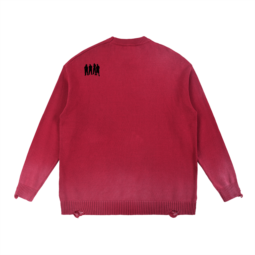 Distressed Ripped Crewneck sweater