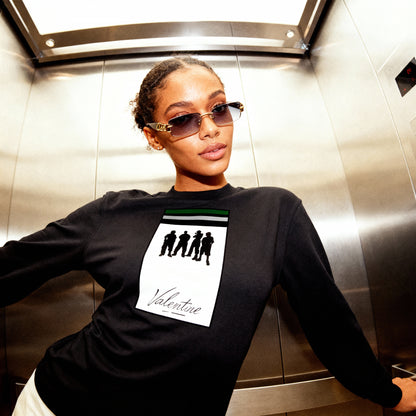 Womans Aura Line Long-Sleeve T-Shirt