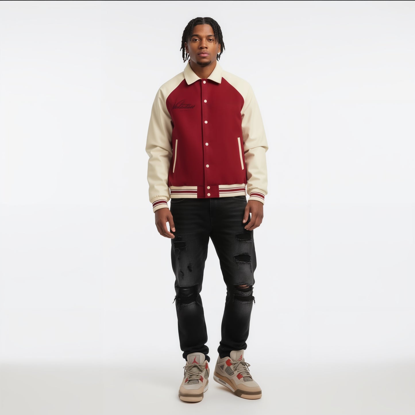 Red Rain Baseball Jacket
