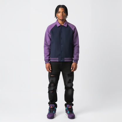 Purple P Baseball Jacket