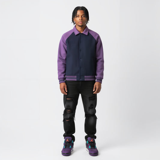 Purple P Baseball Jacket