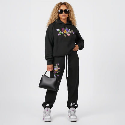 Womans Streetwear Straight Leg Pants- Playful