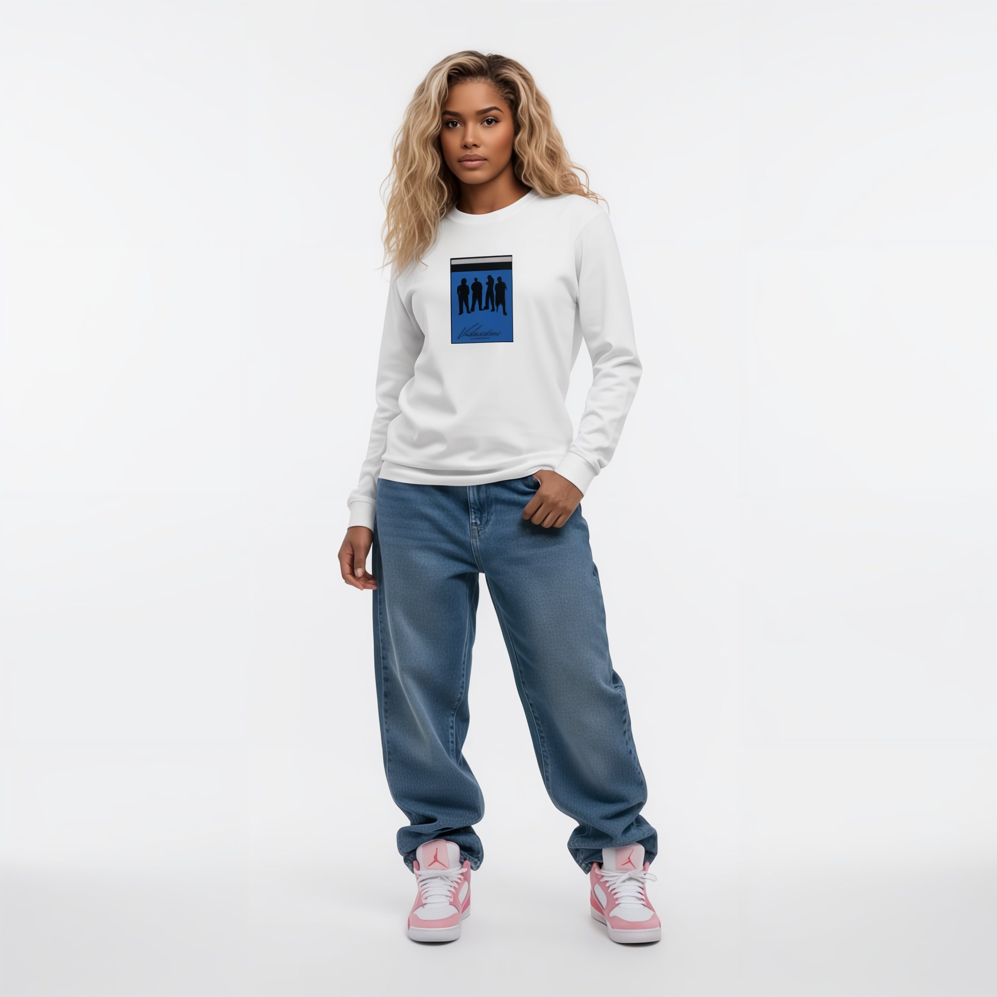 Womans Badged Long-Sleeve T-Shirt