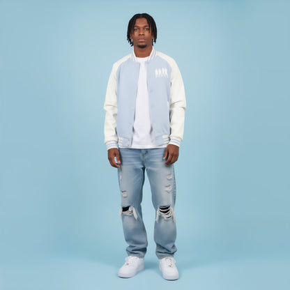 Sky Blue  Varsity Jacket