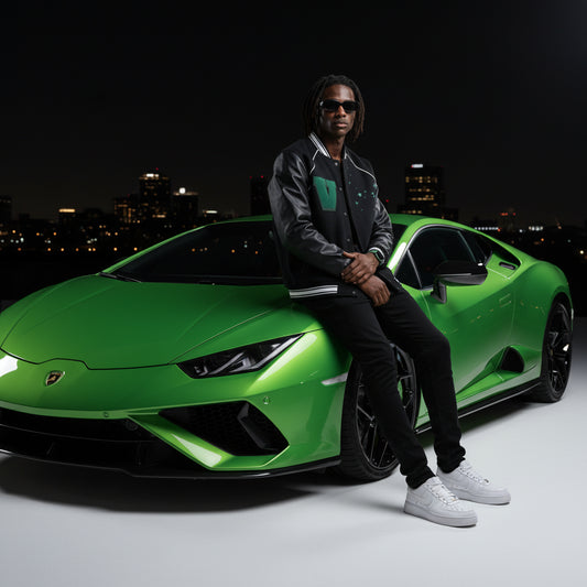 Valentine Varsity Jacket - Green Dreams