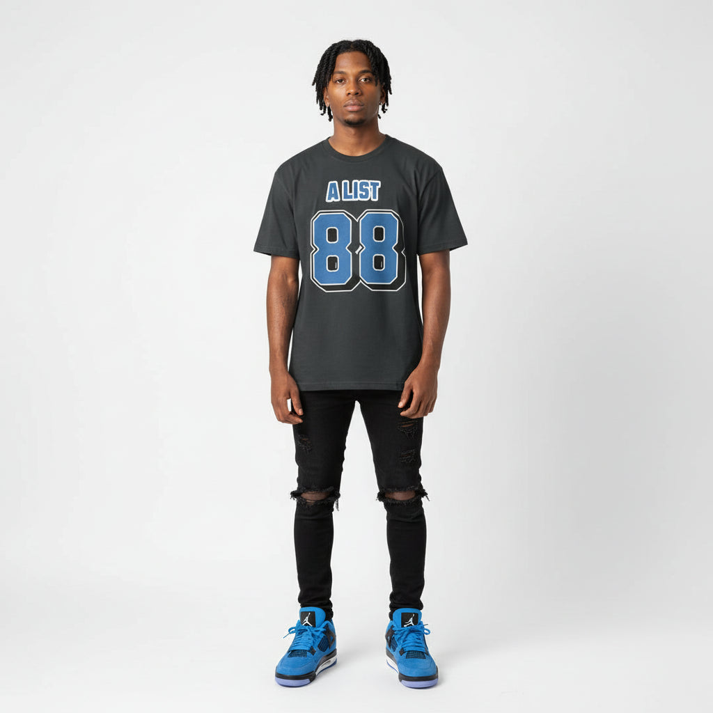 Heavyweight T-Shirt - A LIST 88 Blue