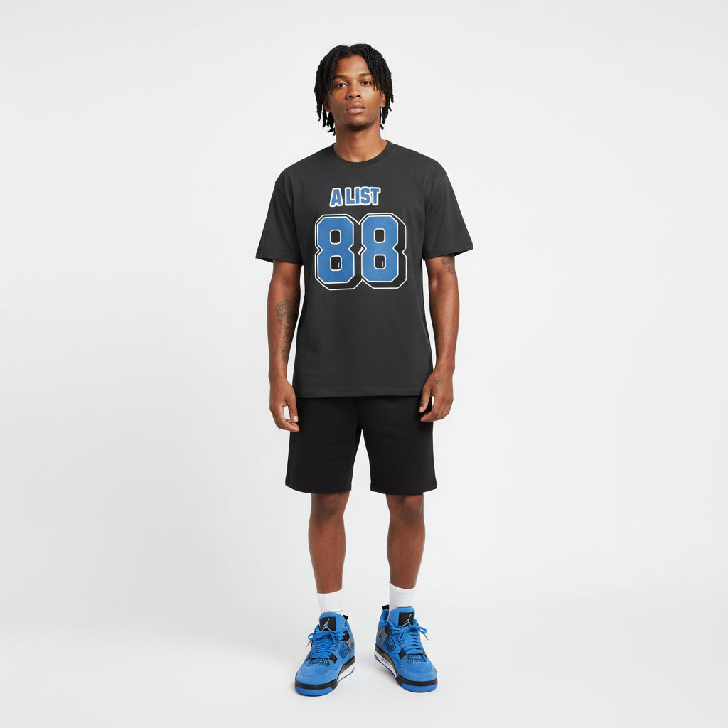 Heavyweight T-Shirt - A LIST 88 Blue