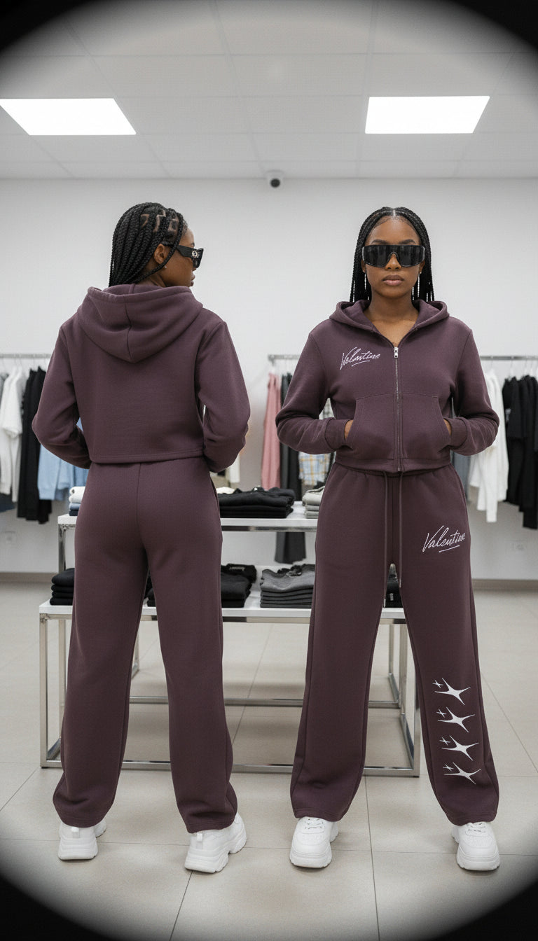 Miss Valentine Signed Essential Cropped Zip-Up Hoodie