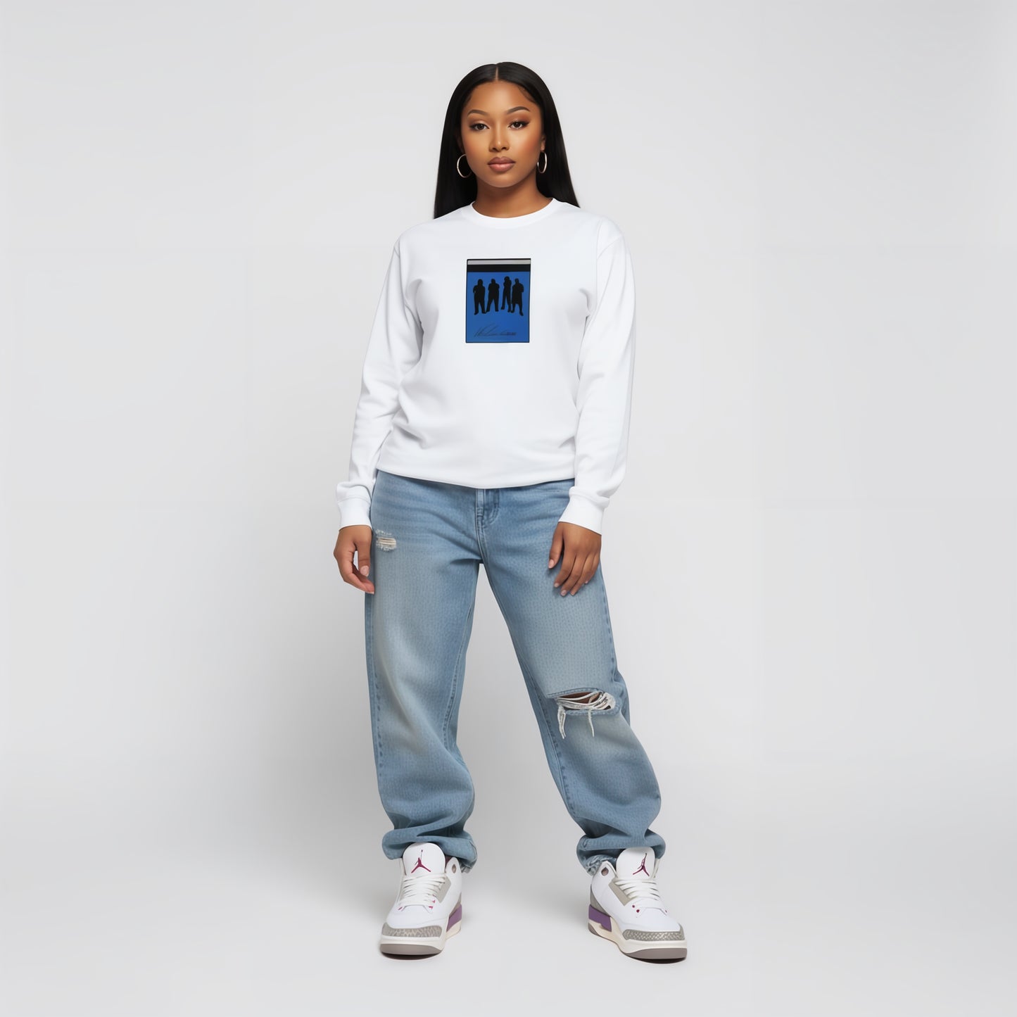 Womans Badged Long-Sleeve T-Shirt