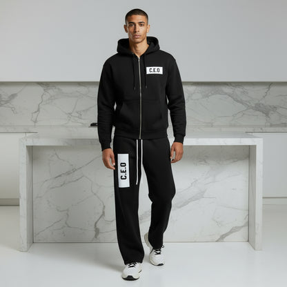 Fleeced Full-Zip Boxy Hoodie C.E.0 (Mens)
