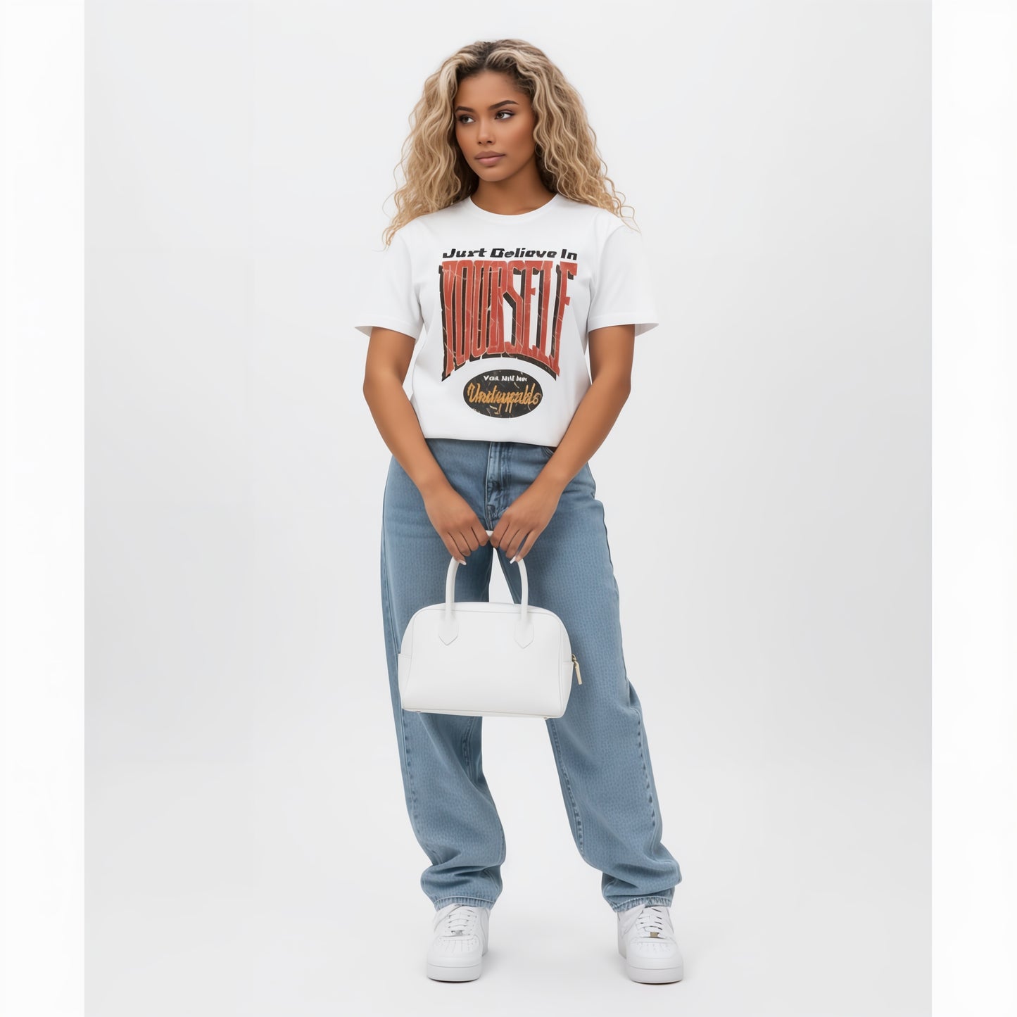 Womans Heavyweight T-Shirt -Believe In Yourself