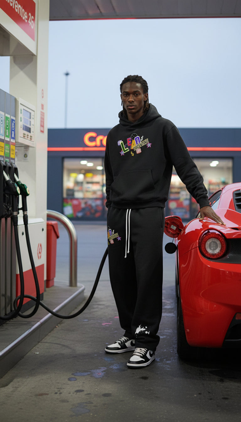 Mens Boxy Oversized Hoodie- Playful