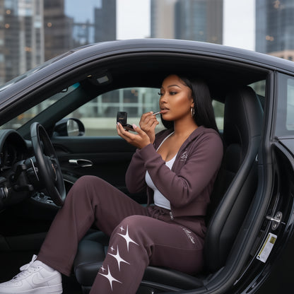 Miss Valentine Signed Essential Cropped Zip-Up Hoodie