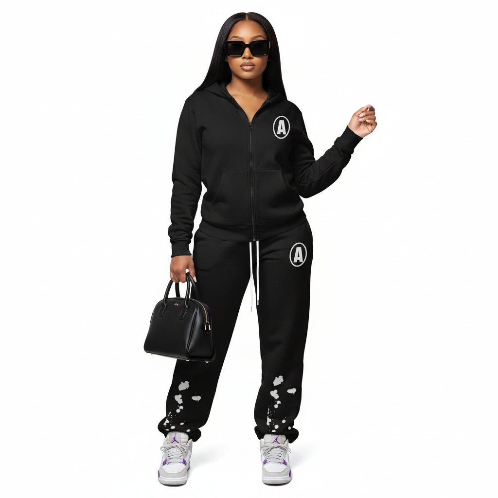 Womans Streetwear Straight Leg Pants - A