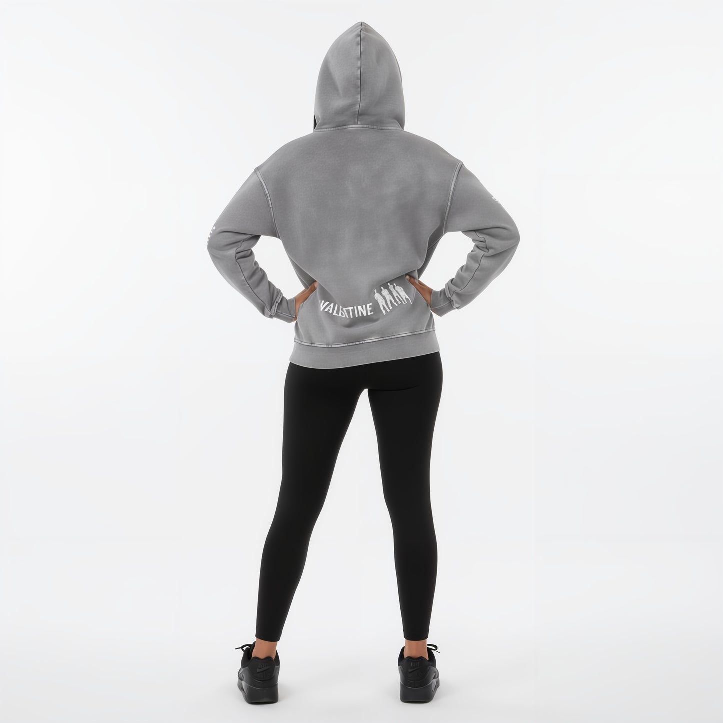 Snow Washed Green Hoodie