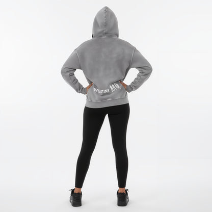 Snow Washed Green Hoodie