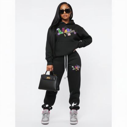 Womans Streetwear Straight Leg Pants- Playful