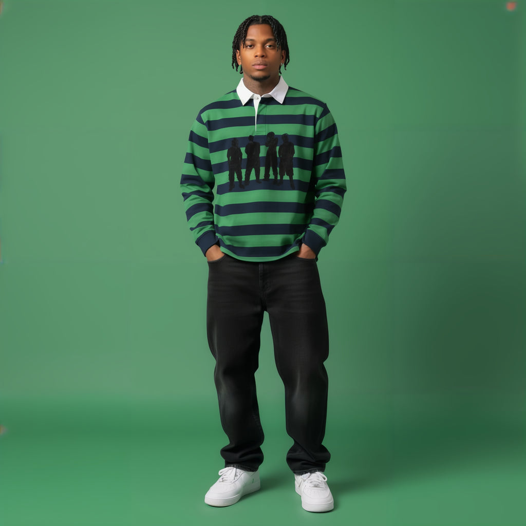 Mens Green Paper Color Polo Shirt