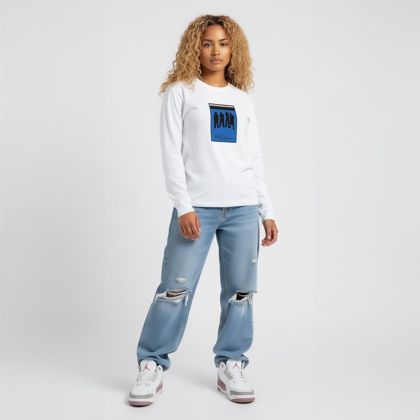 Womans Badged Long-Sleeve T-Shirt