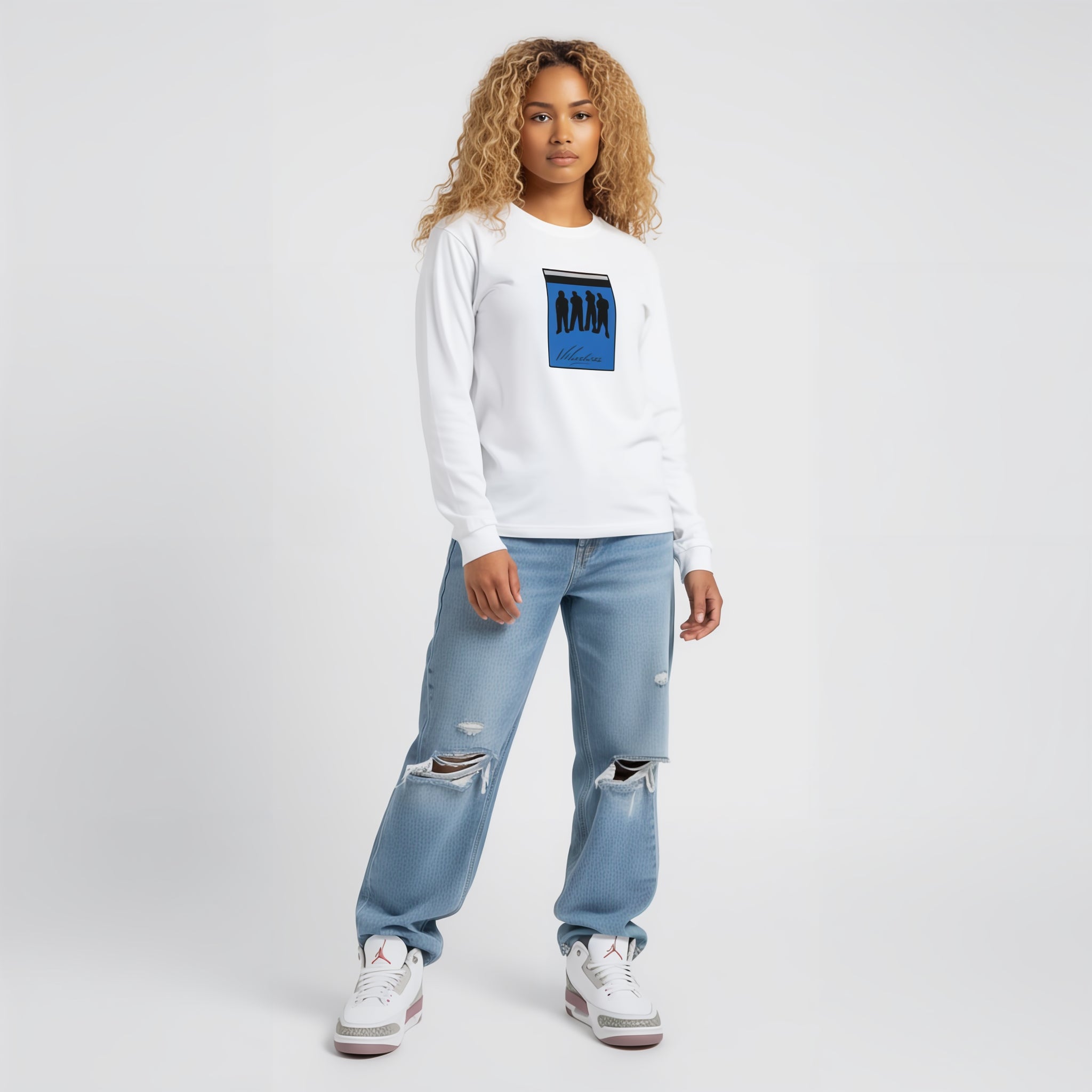 Womans Badged Long-Sleeve T-Shirt