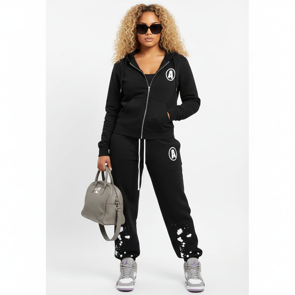 Womans Streetwear Straight Leg Pants - A