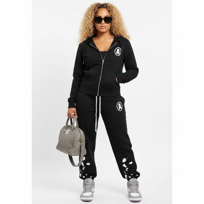 Womans Streetwear Straight Leg Pants - A