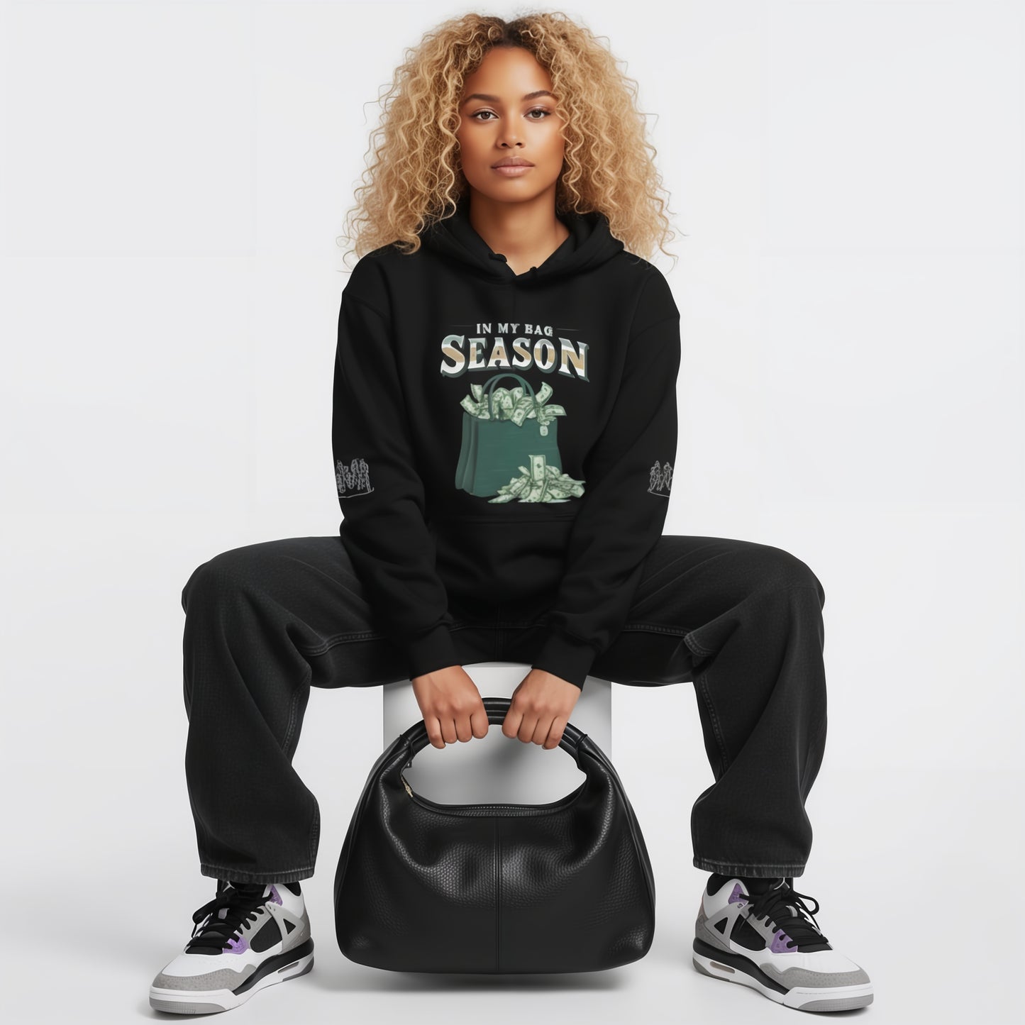 Womans In My Bag Season Oversized Hoodie