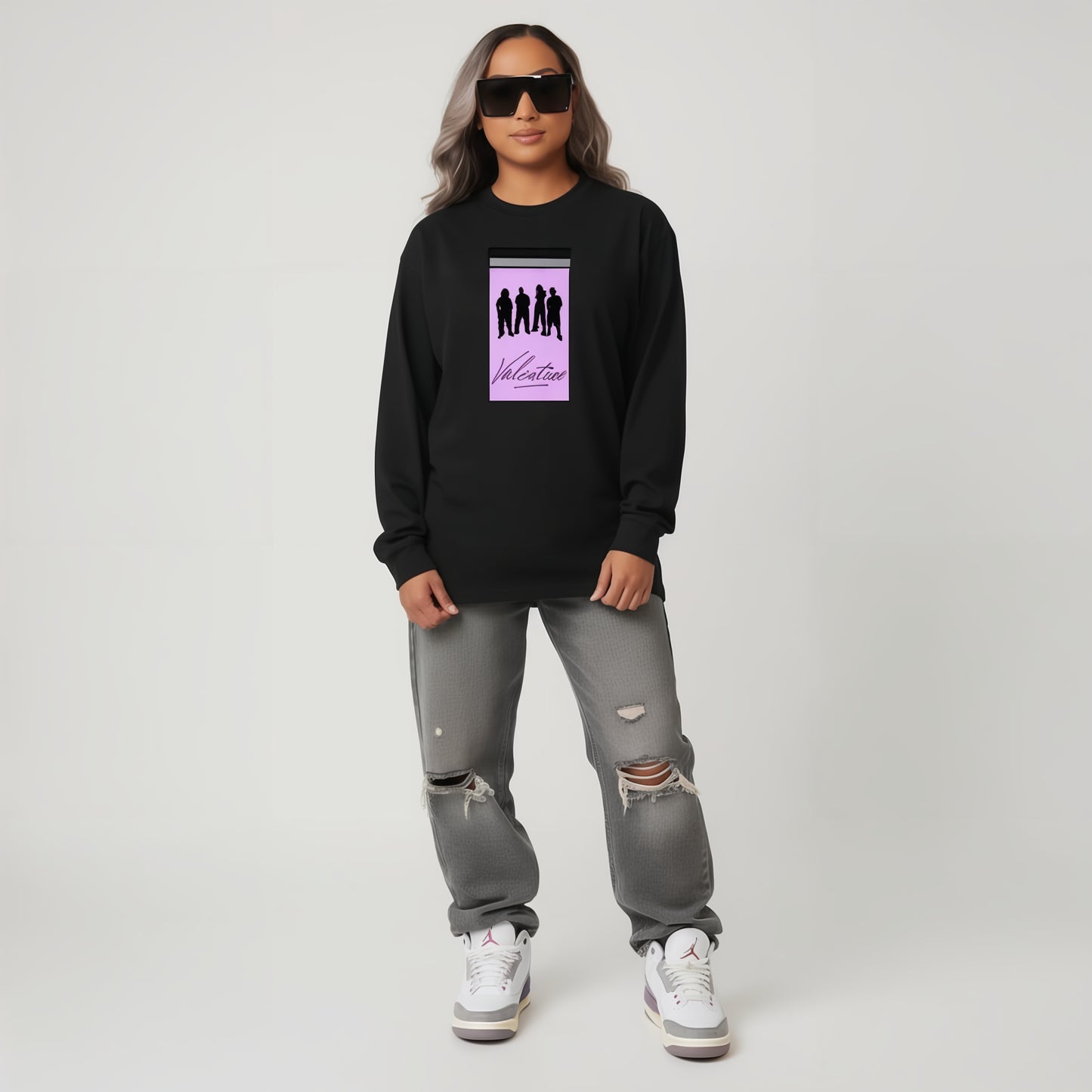 Womans Aura Line Long-Sleeve T-Shirt