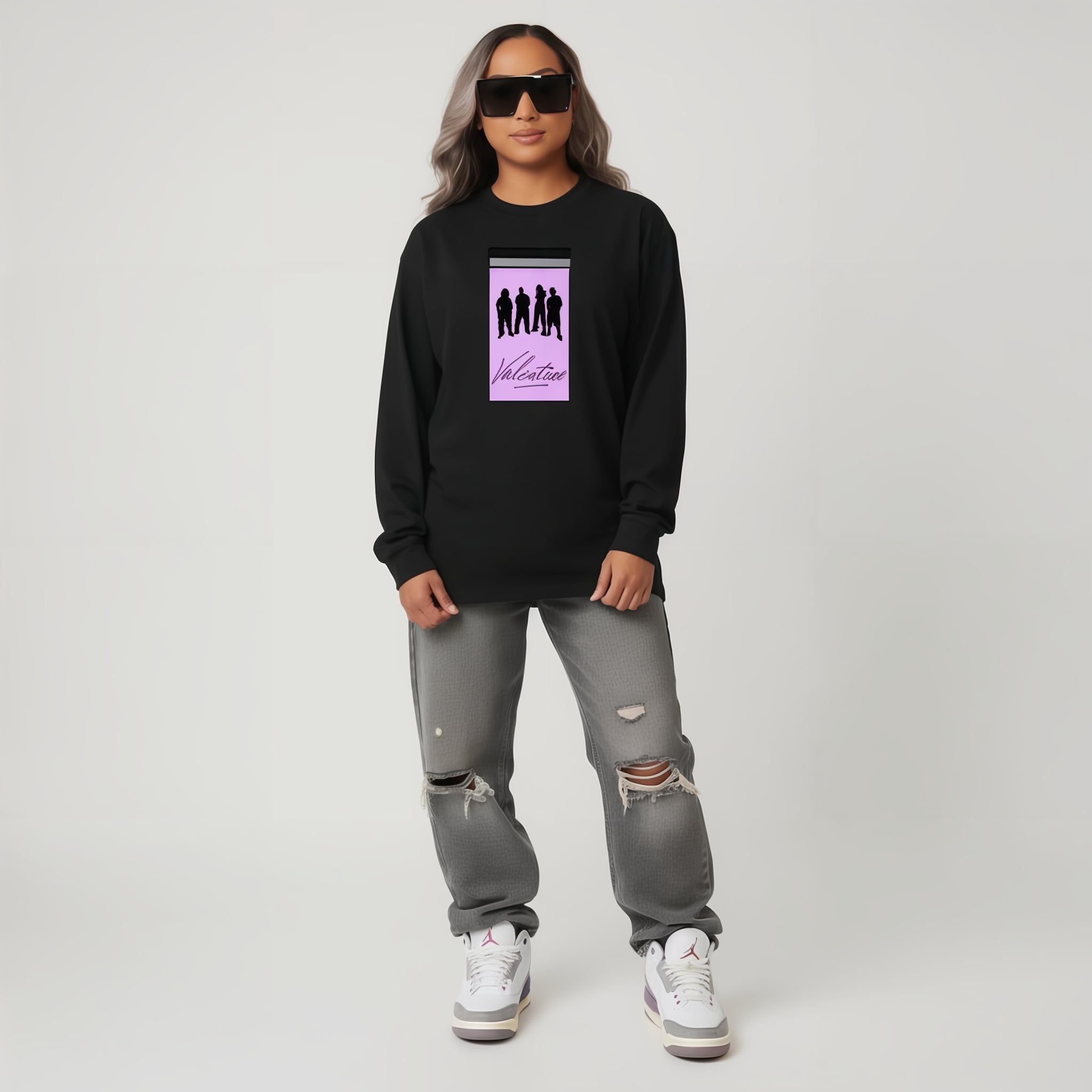 Womans Aura Line Long-Sleeve T-Shirt