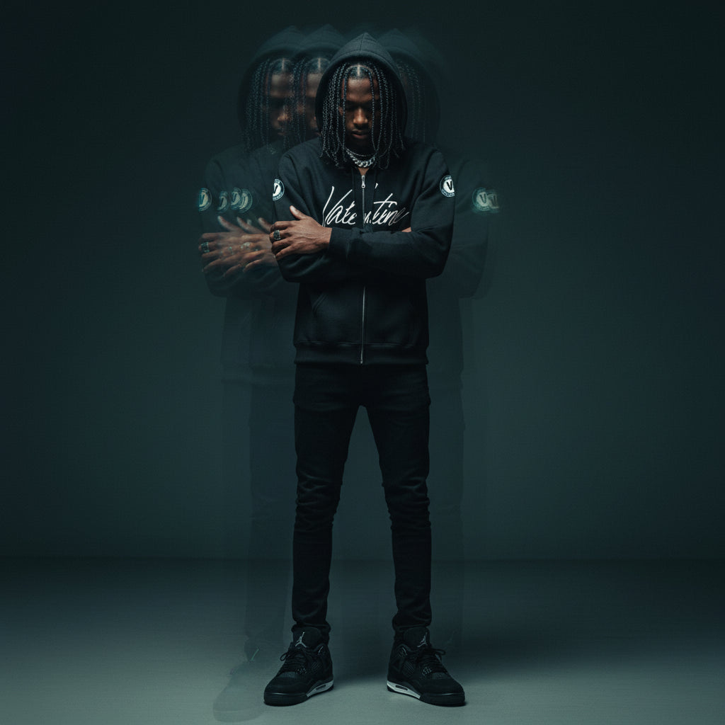 Mens Ridiculous Badge Zip hoodie