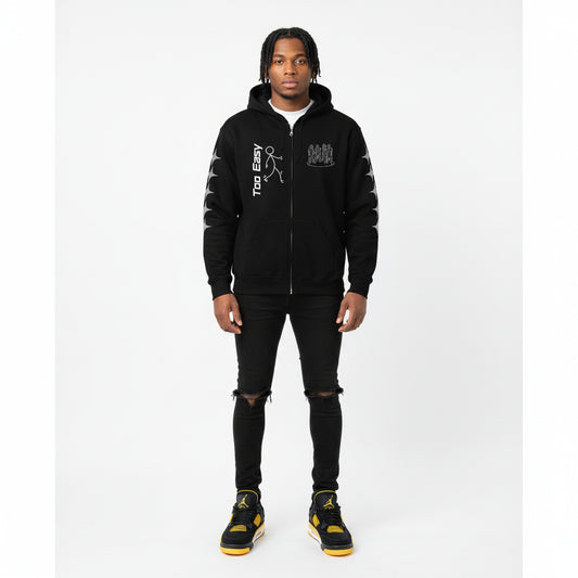 Too Easy heavy blend zip hoodie