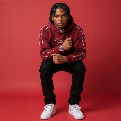 Mens Red Rain Hoodie