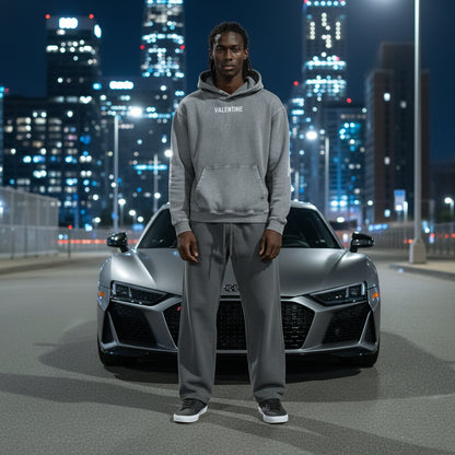 Snow Washed Grey Hoodie