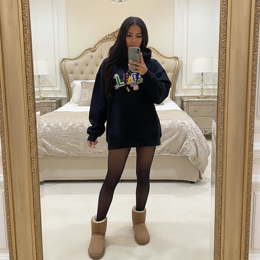 Womans Boxy Oversized Hoodie- Playful