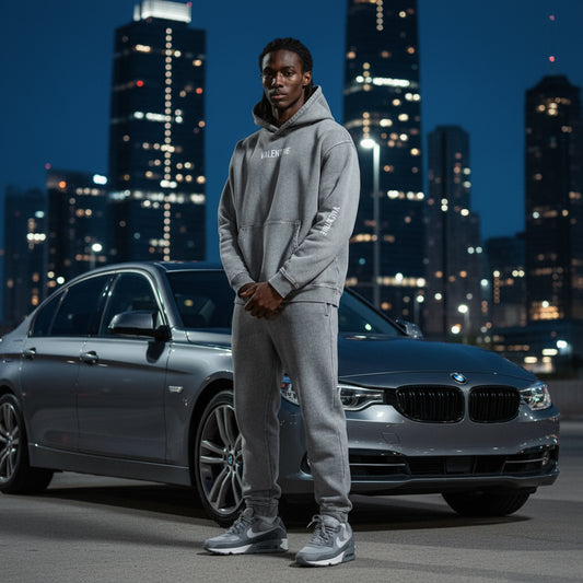 Snow Washed Grey Hoodie