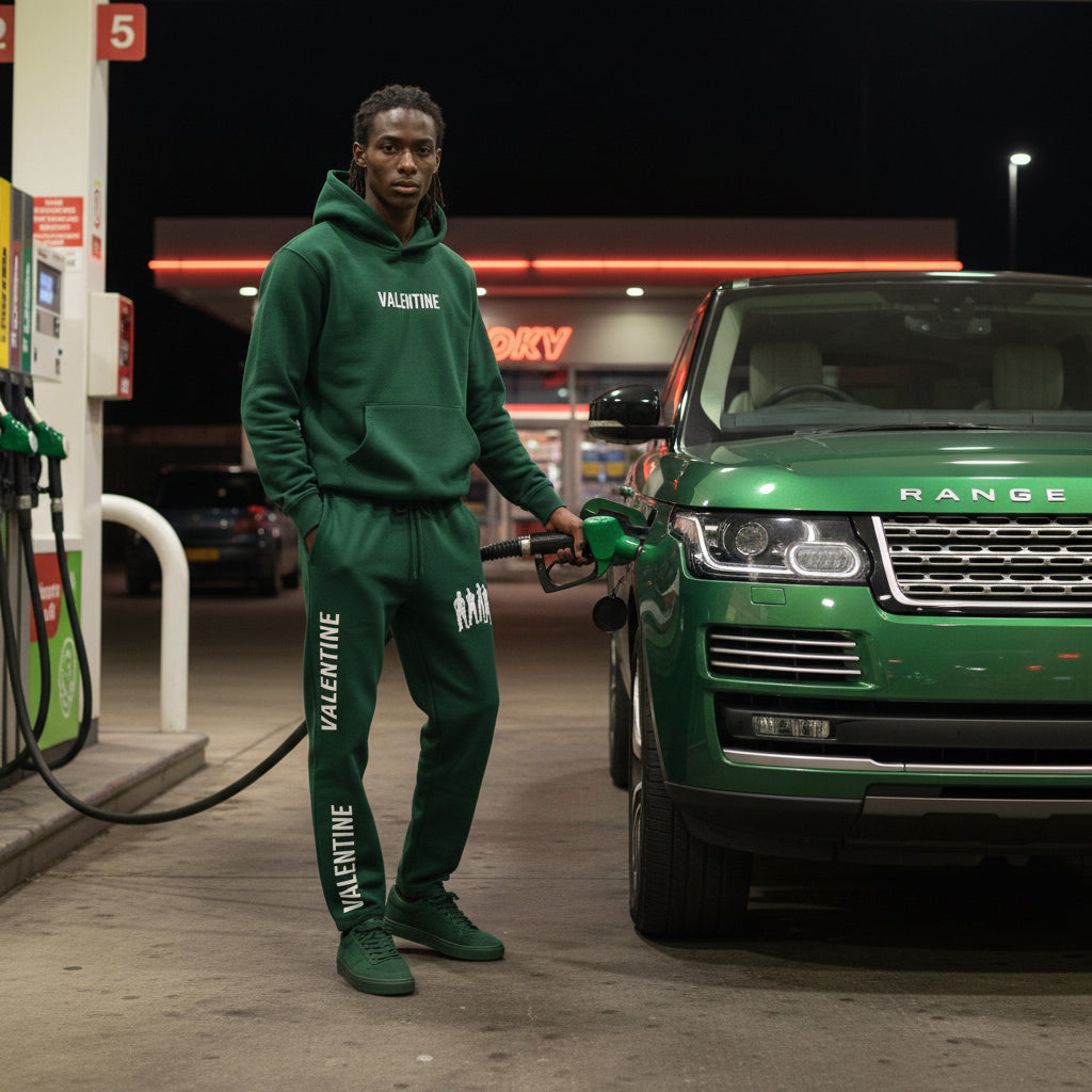 Solid Green Sweatpants