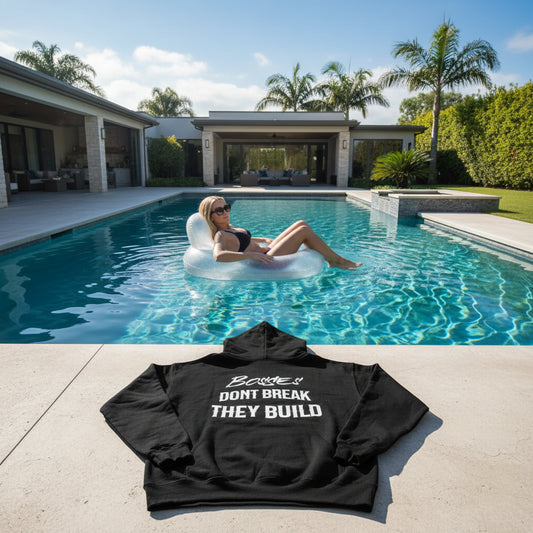 Womans Oversized Hoodie - Bosses Dont Break