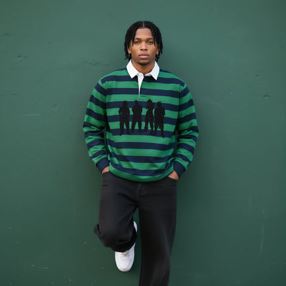 Mens Green Paper Color Polo Shirt