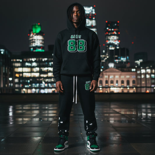 Oversize Fleeced Hoodie - A List Green