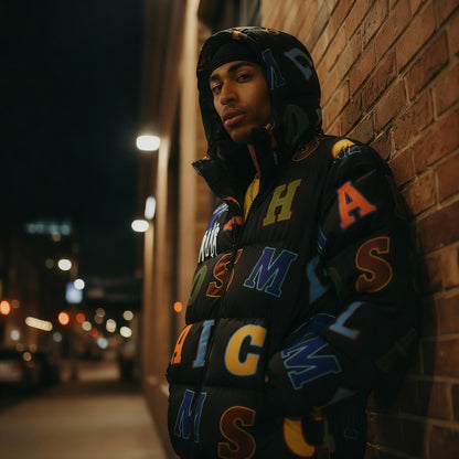 Valentine Letters  Puffer Jacket