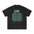 Womans Heavyweight T-Shirt - A LIST 88 Green