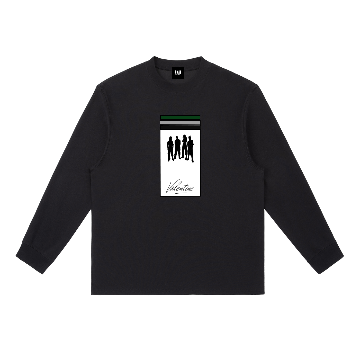Mens Aura Line  Long-Sleeve T-Shirt
