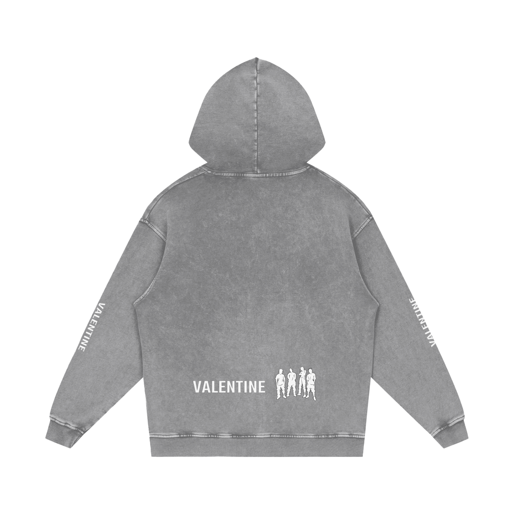 Snow Washed Green Hoodie