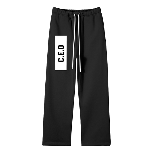 Streetwear Fleece Straight Leg Pants Womans