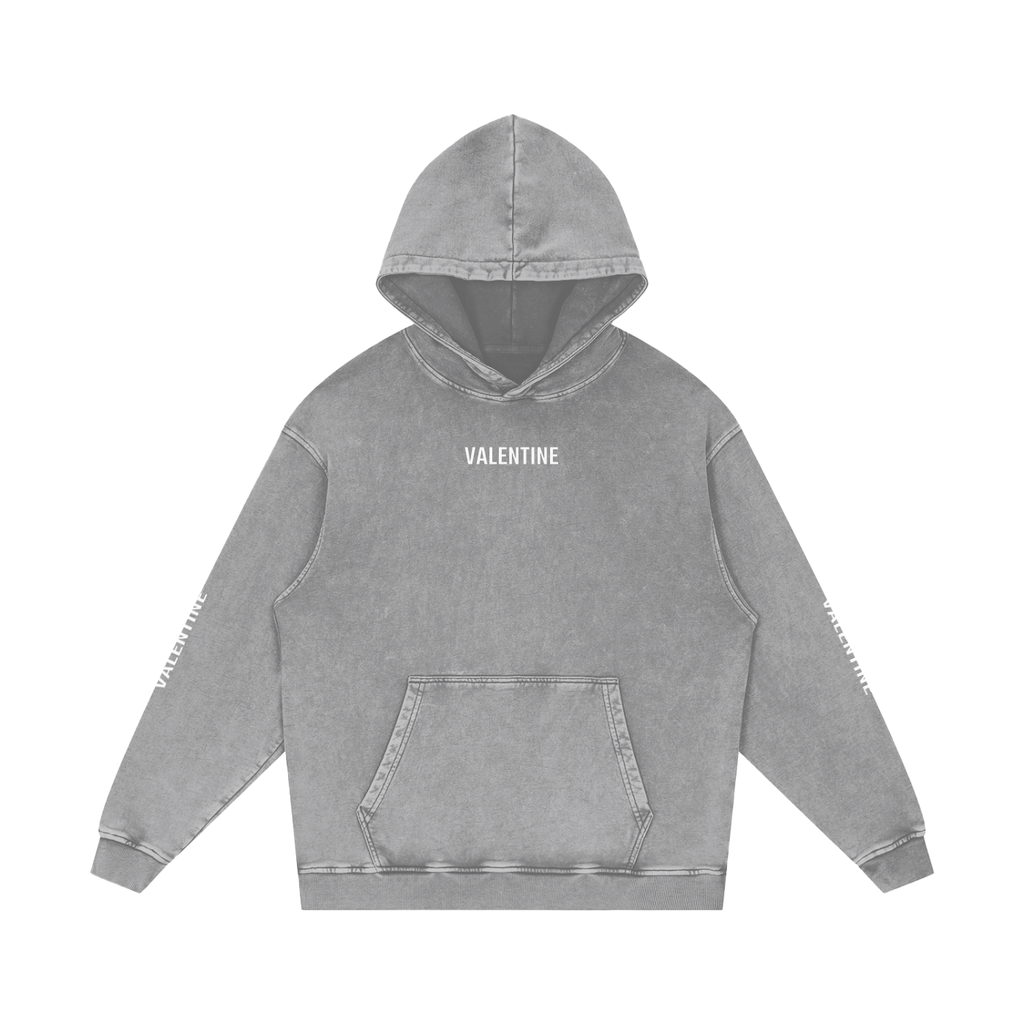 Snow Washed Green Hoodie