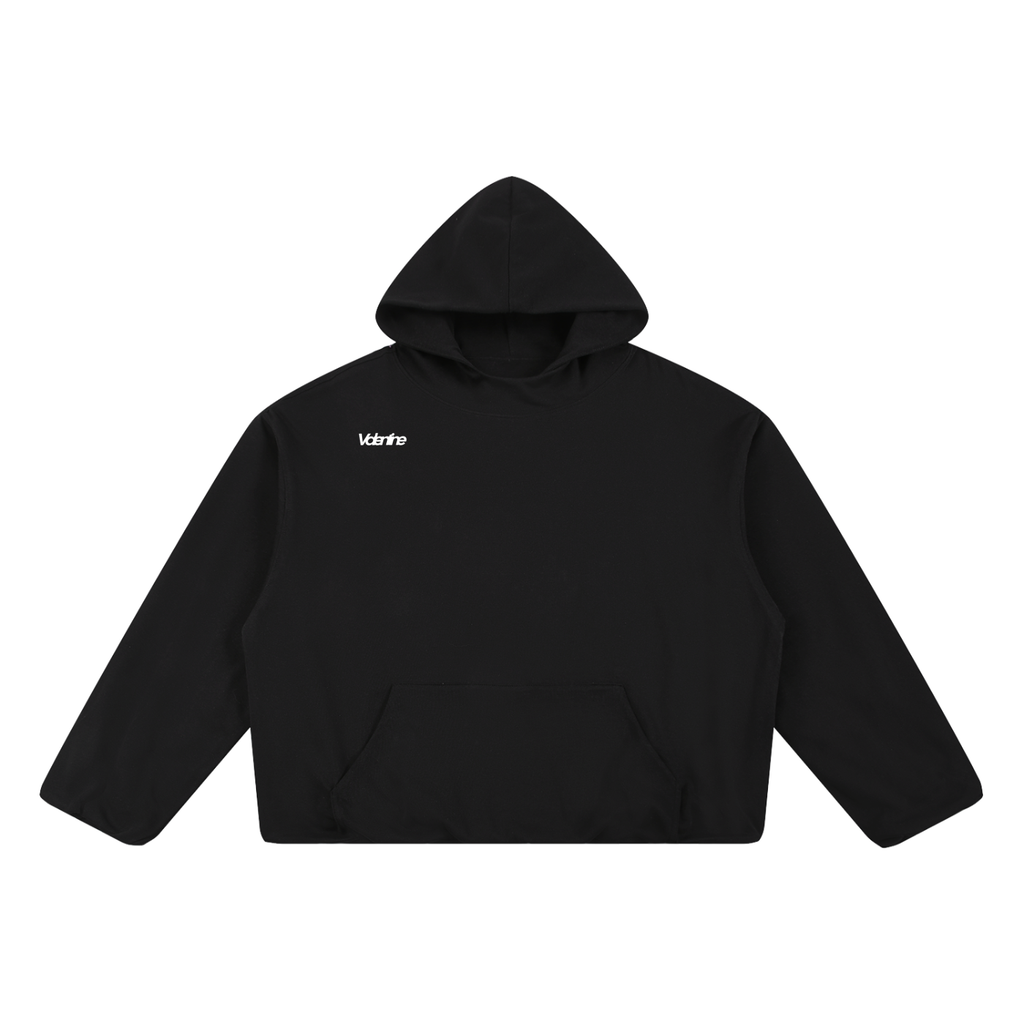Men Boxy Gather-Hem Hoodie