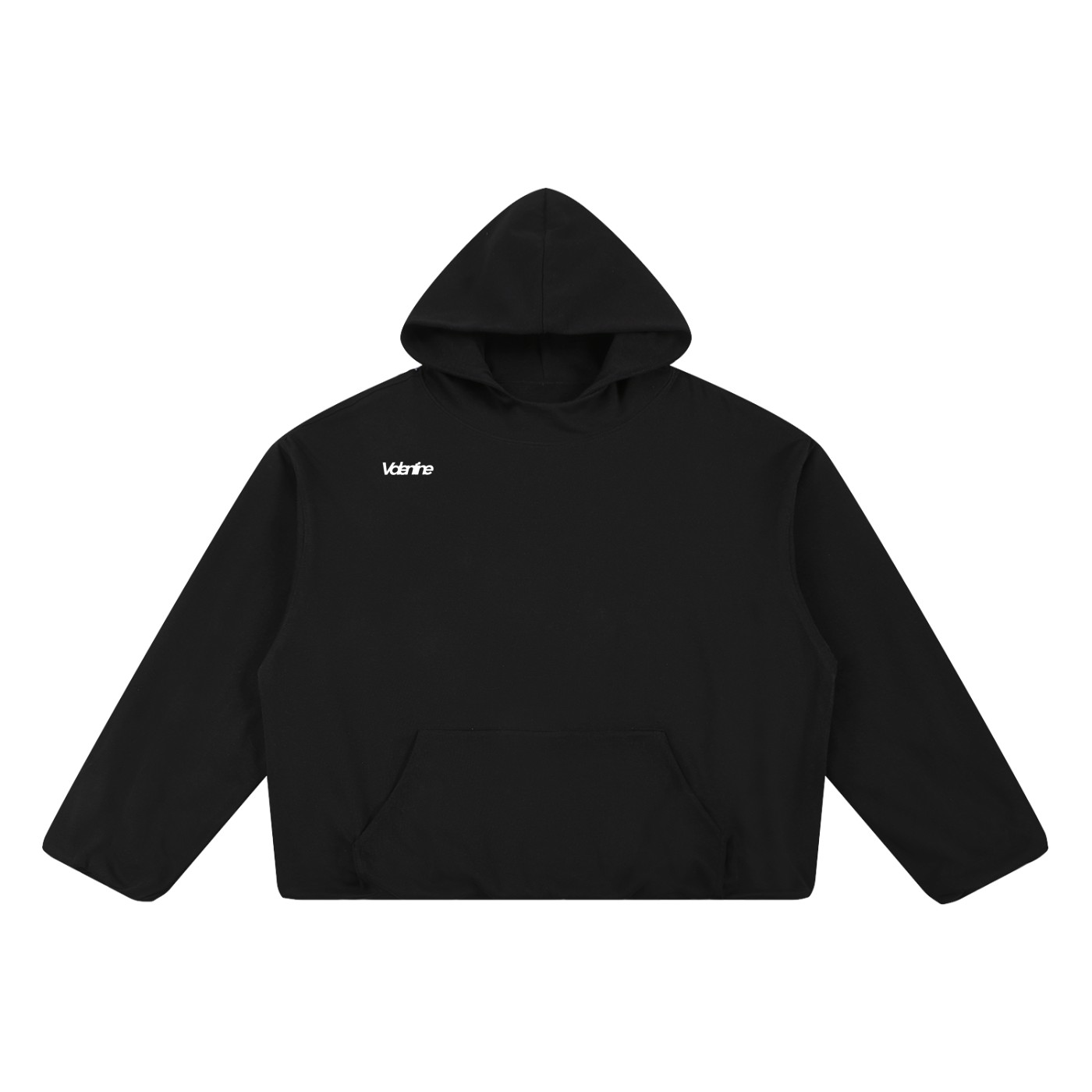 Men Boxy Gather-Hem Hoodie