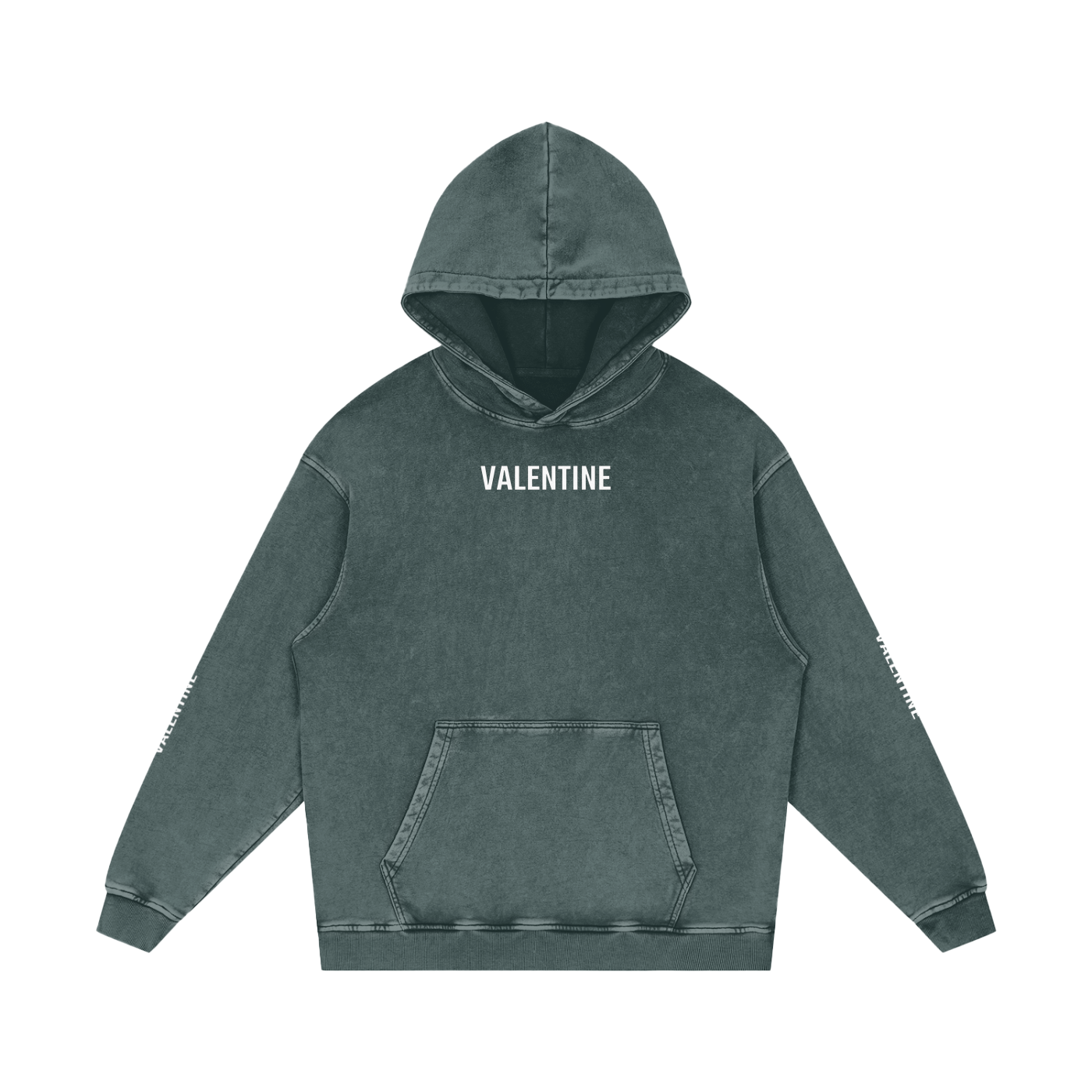 Snow Washed Grey Hoodie