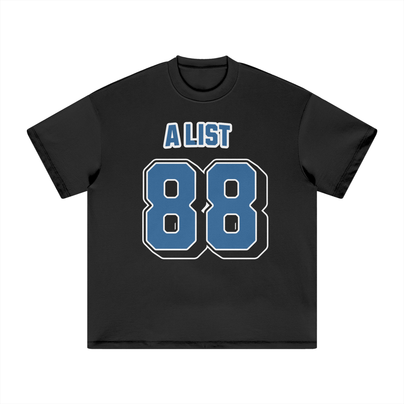 Heavyweight T-Shirt - A LIST 88 Blue